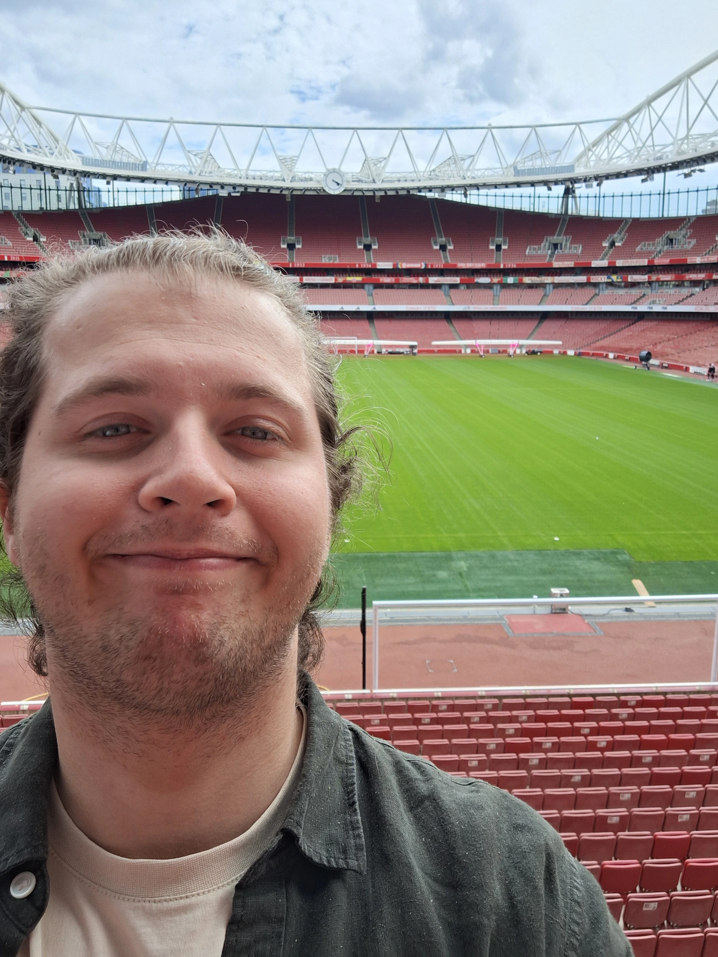 A photo of me at Arsenal Stadium